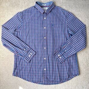 Original Penguin Heritage Slim Fit Long Sleeve Shirt Lightweight Button Up XXL